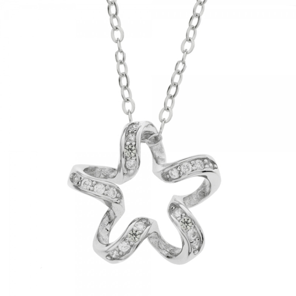 Collar flor ondulada