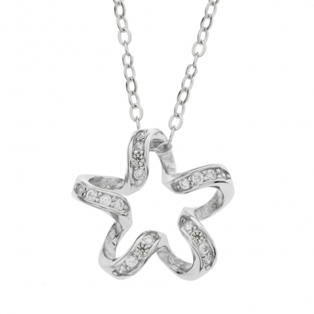 Collar flor ondulada