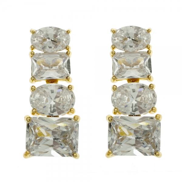 Pendientes fiesta circonitas articuladas