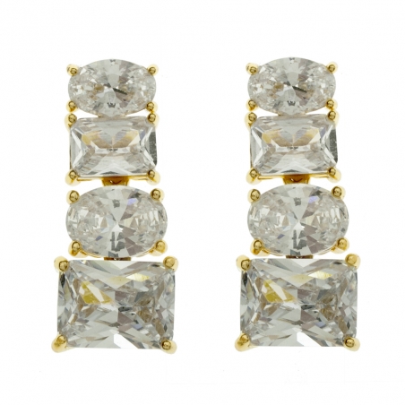 Pendientes fiesta circonitas articuladas