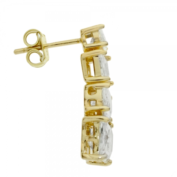 Pendientes fiesta circonitas articuladas