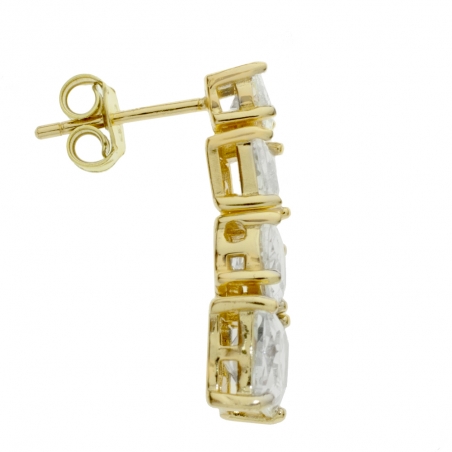 Pendientes fiesta circonitas articuladas