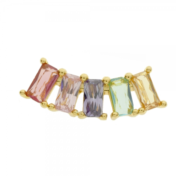 Pendientes arco circonitas baguette