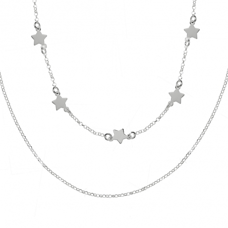 Collar doble con estrellitas