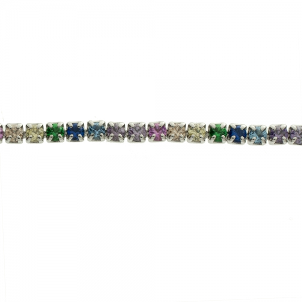 Pulsera multicolor de circonitas