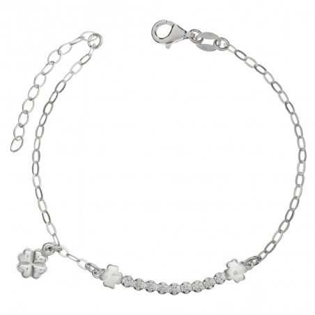 Pulsera tréboles & circonitas