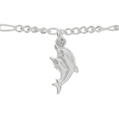 Pulsera delfines Plata de Ley