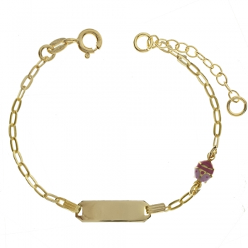 Esclava dorada con mariquita