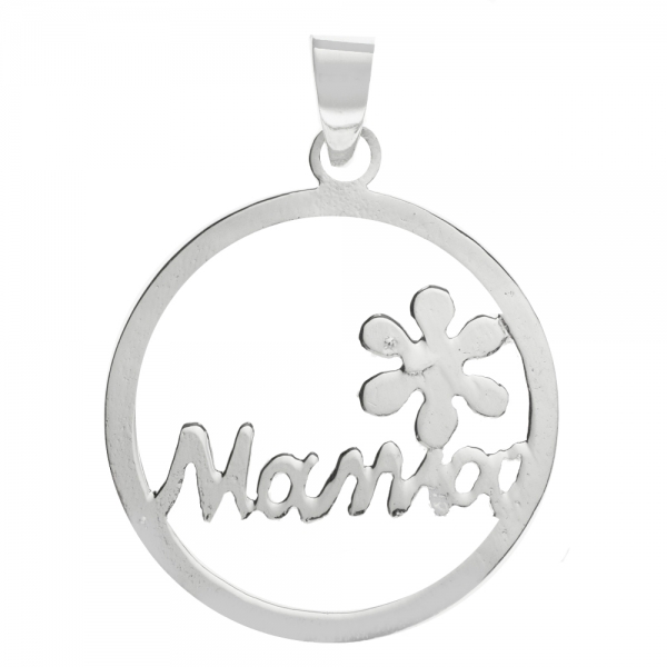 Colgante mamá Plata de Ley