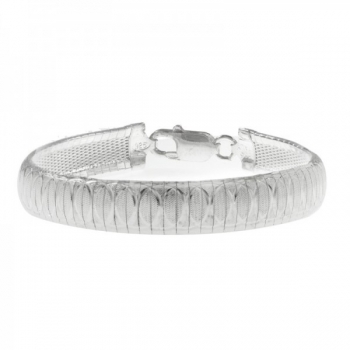 Pulsera Plata de Ley 925 semirígida con círculos