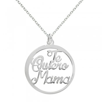 Colgante Te quiero Mamá con cadena