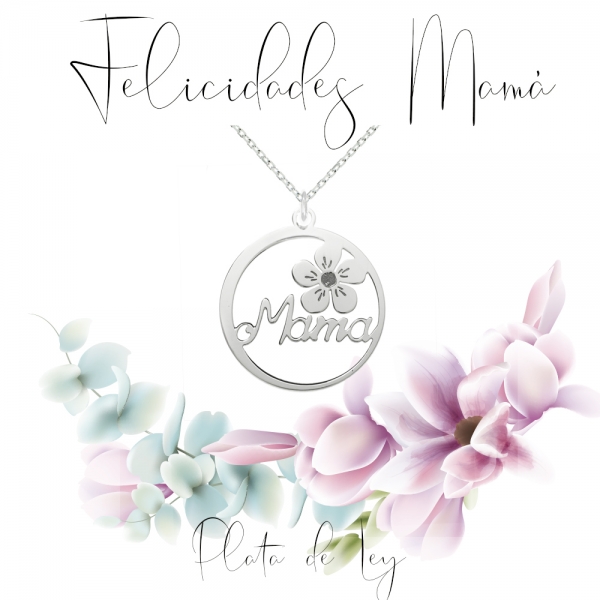 Collar Mamá con flor