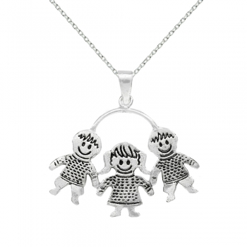 Colgante dos niños y una niña