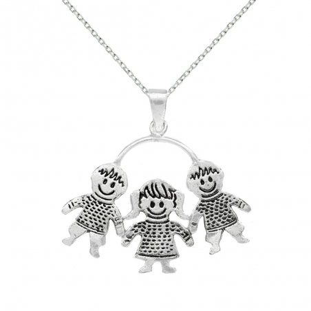 Colgante dos niños y una niña