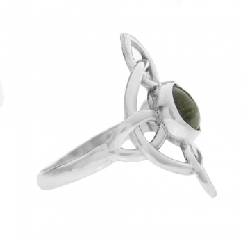 Anillo nudo de bruja con piedra 2