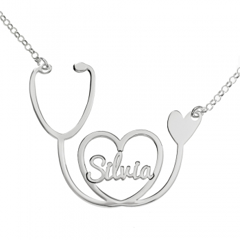 Collar fonendoscopio con nombre