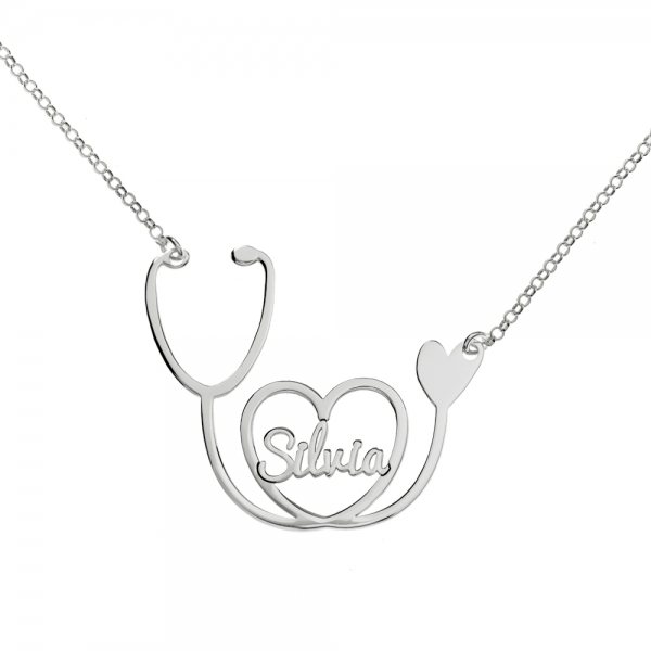 Collar fonendoscopio con nombre
