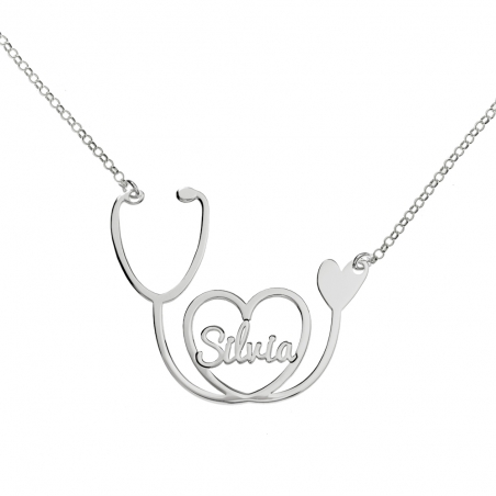 Collar fonendoscopio con nombre
