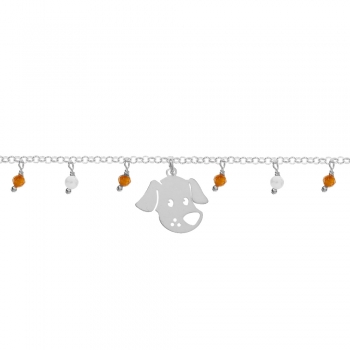 Pulsera perro Plata de Ley 2