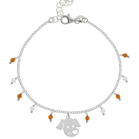 Pulsera perro Plata de Ley