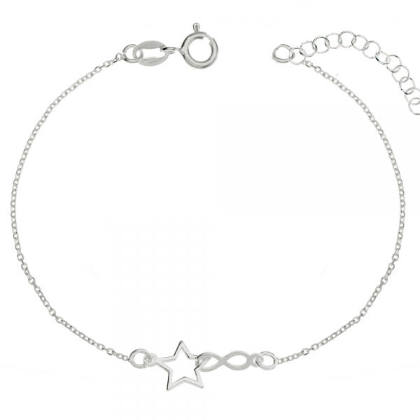 Pulsera con infinito y estrella