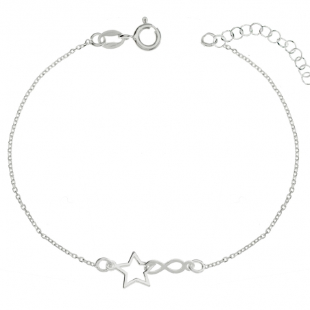 Pulsera con infinito y estrella