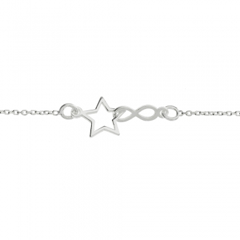 Pulsera con infinito y estrella 2