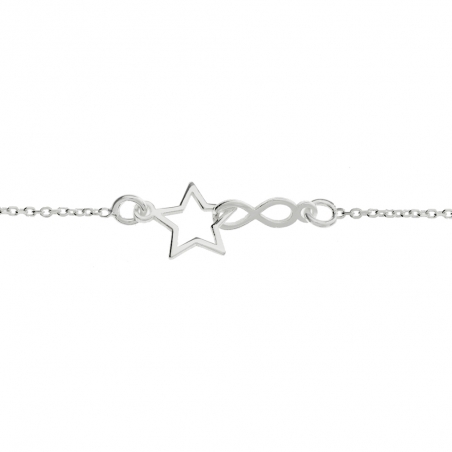 Pulsera con infinito y estrella