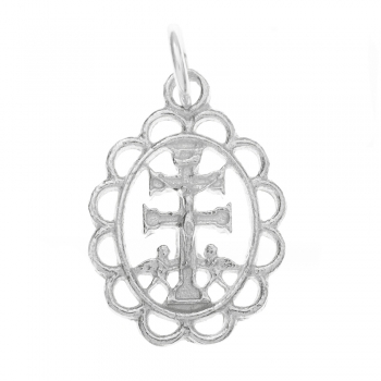 Collar cruz de Caravaca Plata de Ley 2