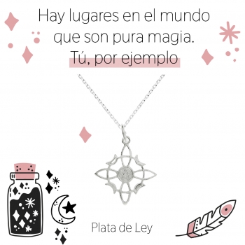 Collar nudo de bruja con pentagrama