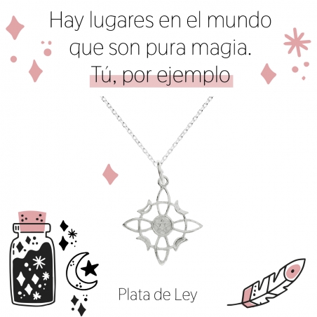 Collar nudo de bruja con pentagrama