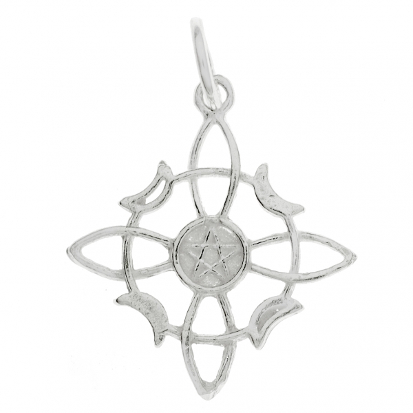 Collar nudo de bruja con pentagrama