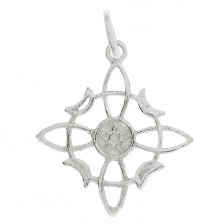 Collar nudo de bruja con pentagrama