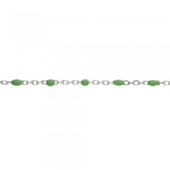 Tobillera detalles esmalte verde 2