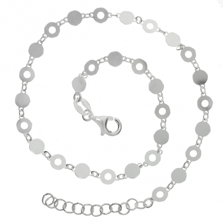 Tobillera eslabones círculos