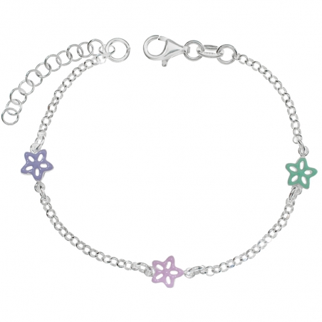 Pulsera niña con flores