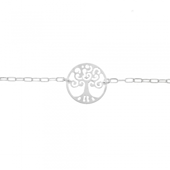 Pulsera eslabón cadena con árbol 2