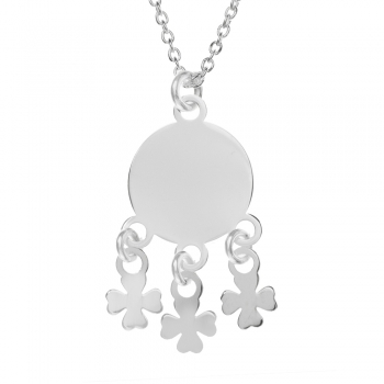 Collar tréboles de la Suerte