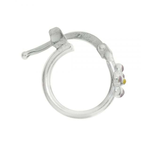 Aros cierre catalán con flor