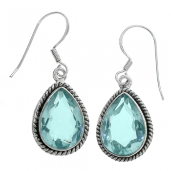 Pendientes de aguamarina