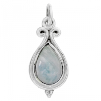 Colgante étnico gota piedra natural 2