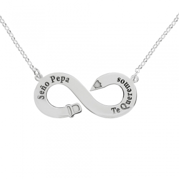 Collar infinito lápiz personalizado 2