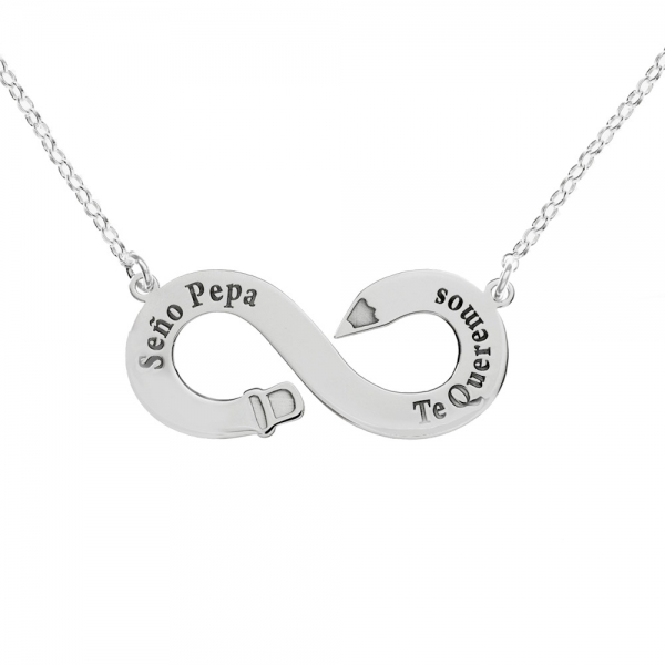 Collar infinito lápiz personalizado