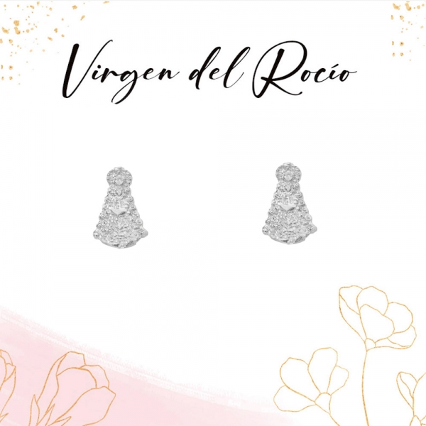 Pendientes Virgen del Rocío mini