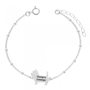 Pulsera perro con nombre personalizado