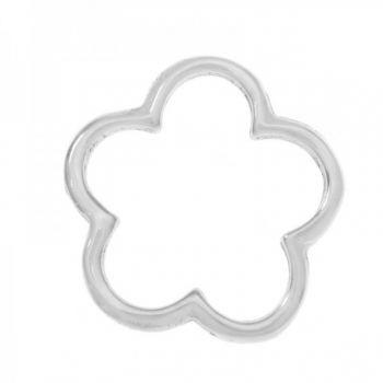 Tobillera flor minimalista Plata de Ley 2