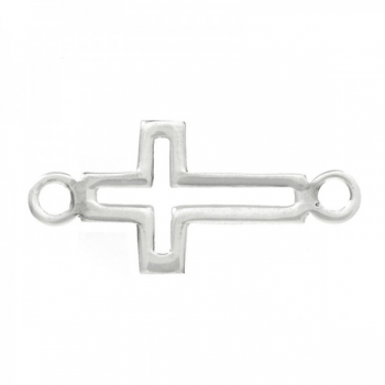 Tobillera cruz Plata de Ley 2