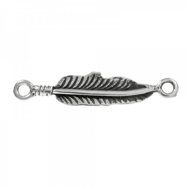 Tobillera pluma Plata de Ley