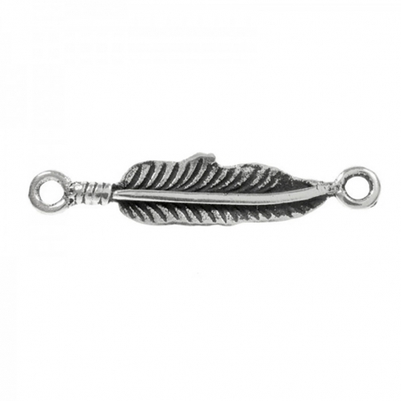 Tobillera pluma Plata de Ley