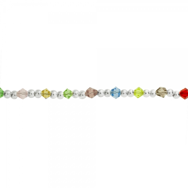 Tobillera de cristales checos